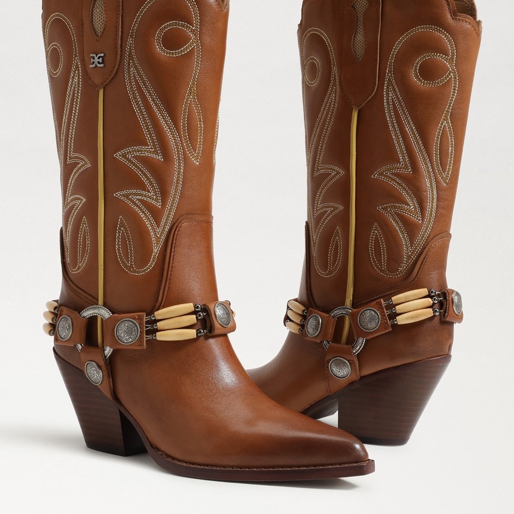 SAM EDELMAN JACKIE WESTERN BOOT - Picture 4 of 14